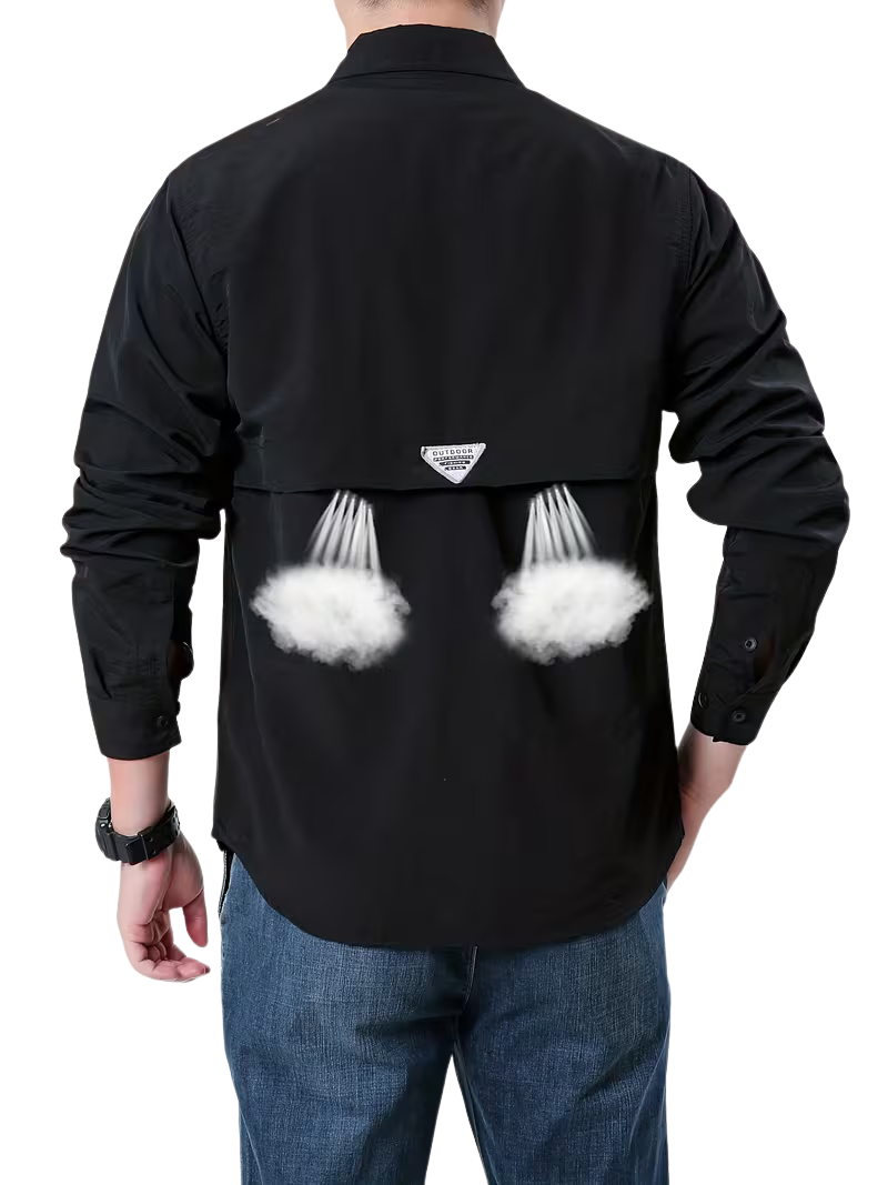 Camisola Outdoor TBotton Black