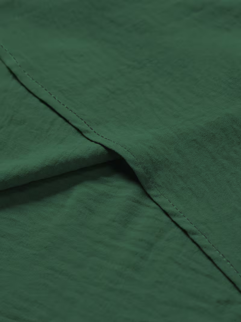 Camisa White Botton Green
