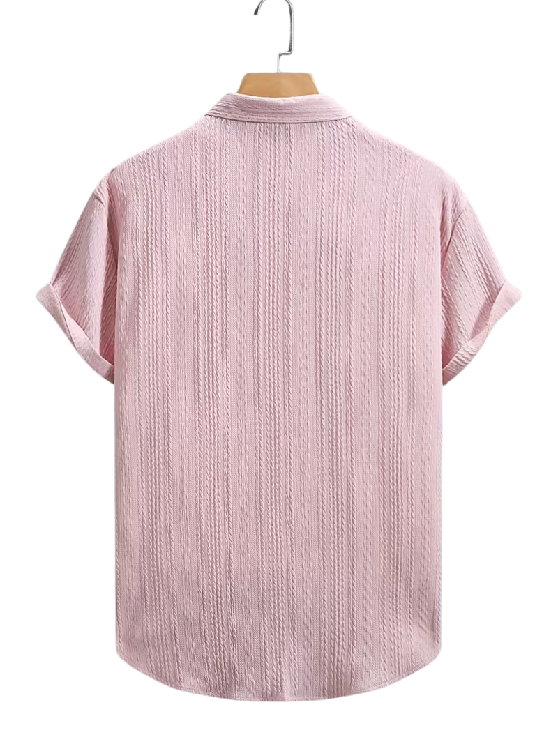 Camisa Trenzada Rosa