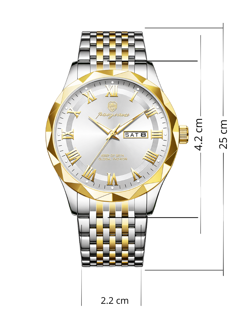 Reloj Paazomu White Golden