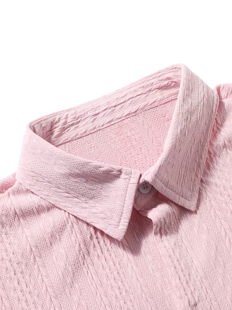 Camisa Trenzada Rosa