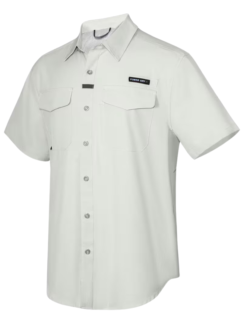 Camisa Outdoor Dry Gris Hueso
