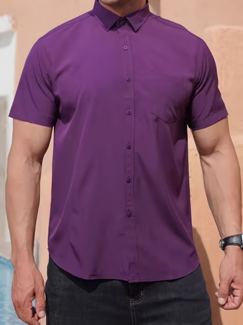 Camisa Lisa Seventy Three Purple