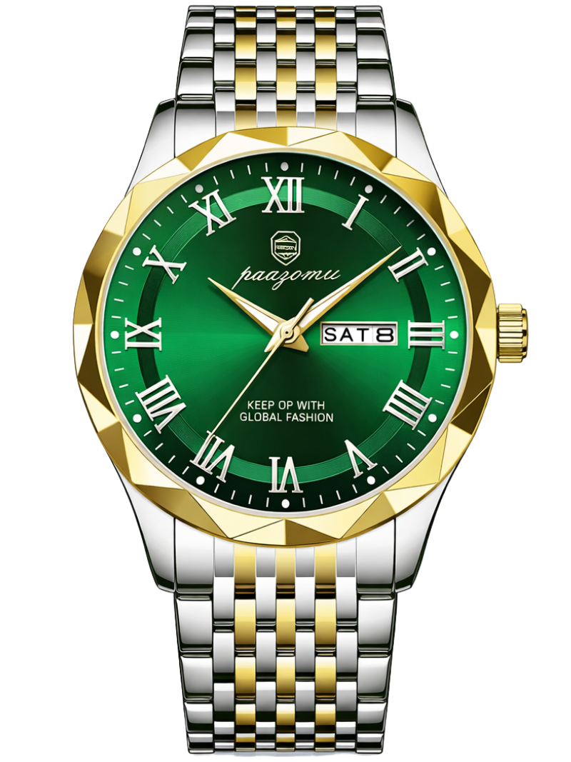 Reloj Paazomu Green Golden