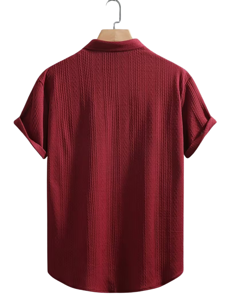 Camisa Trenzada Roja
