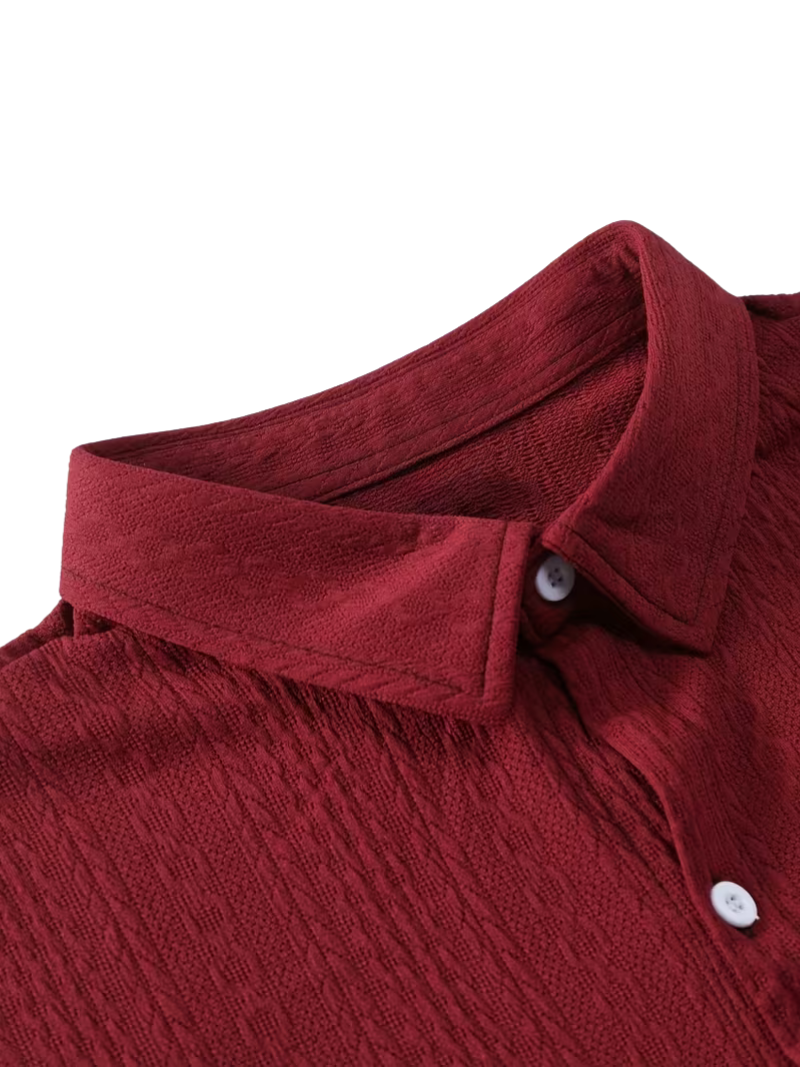 Camisa Trenzada Roja