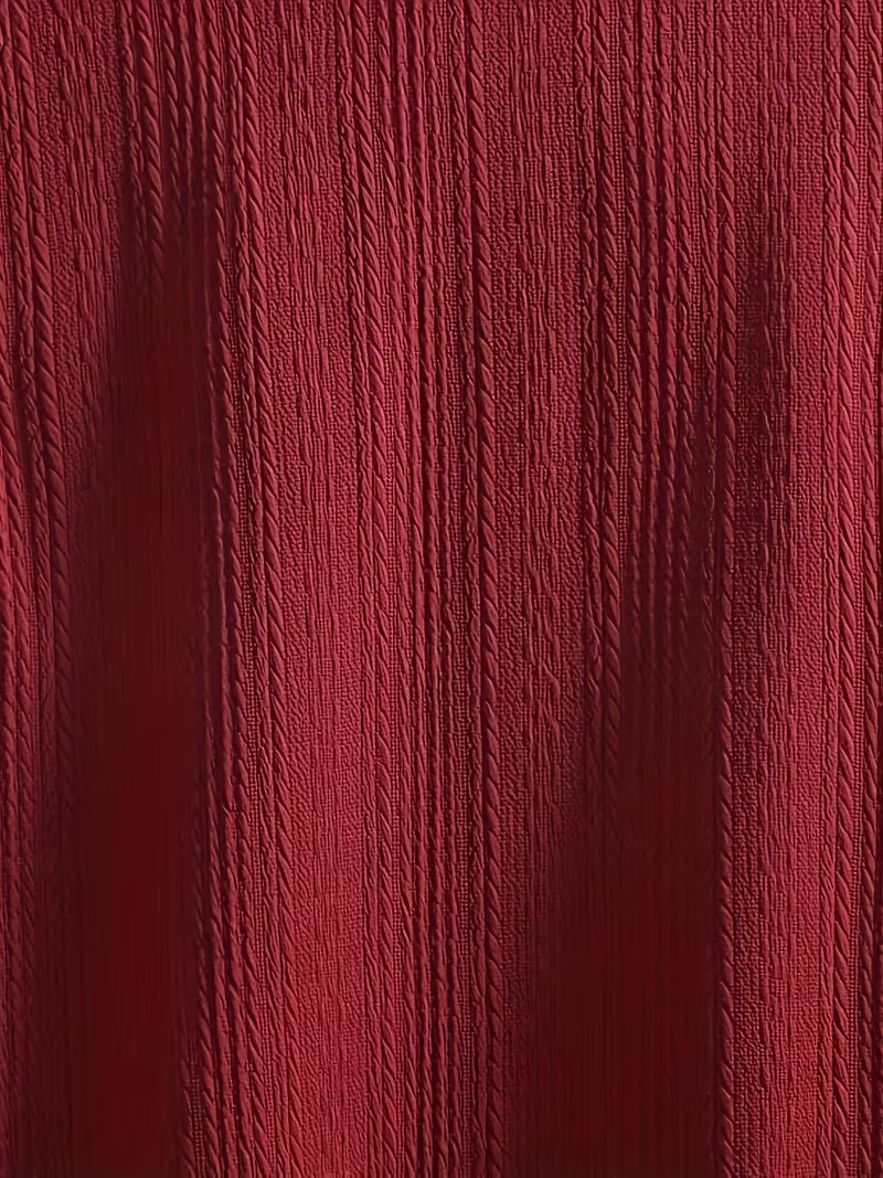 Camisa Trenzada Roja