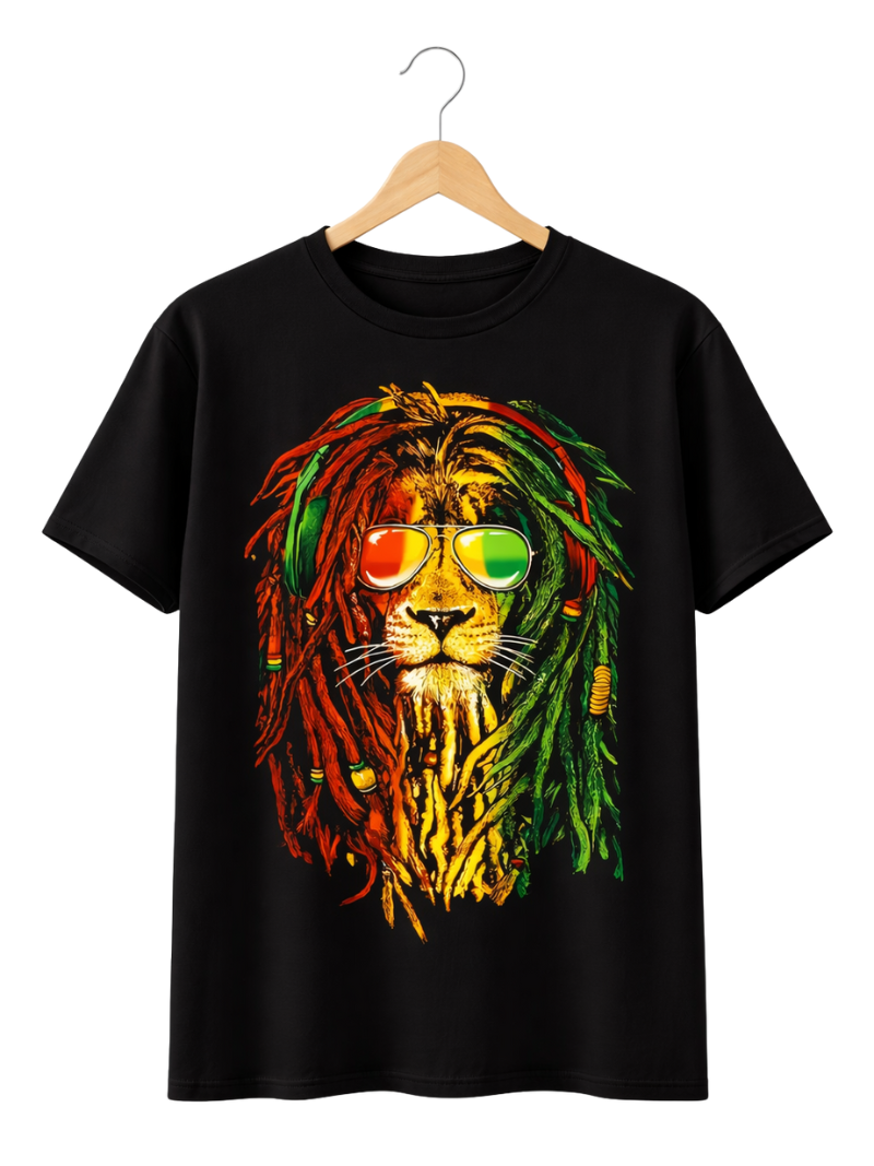 Camiseta Peace Lion Negra