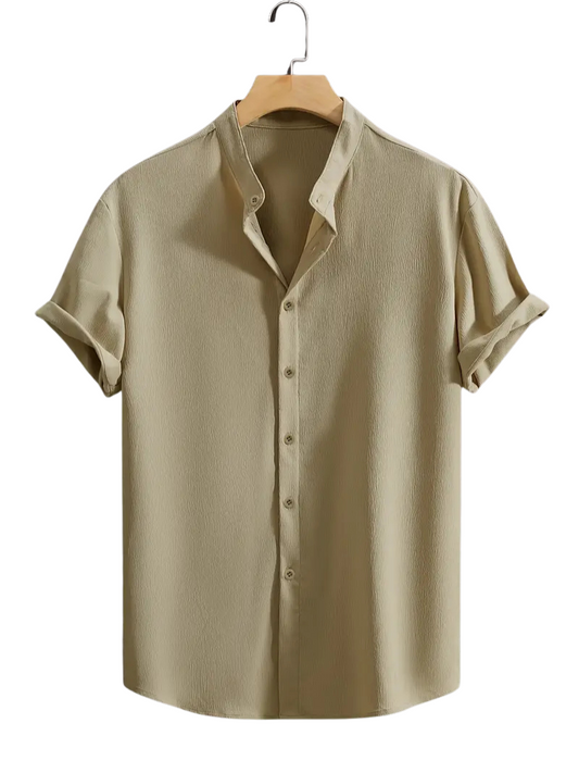 Camisa Crepé Beige