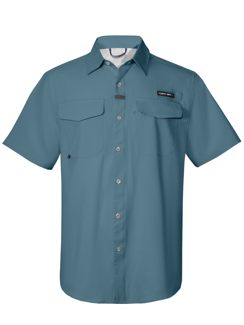 Camisa Outdoor Dry Azul Cian