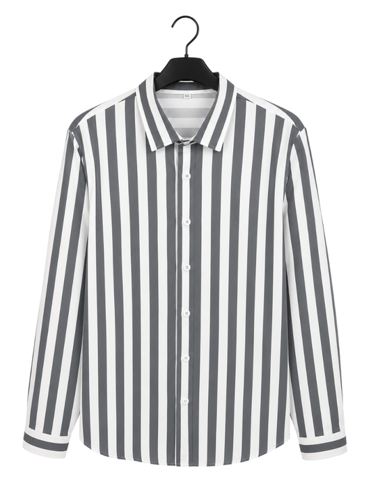 Camisola Blanca Rayas Grises