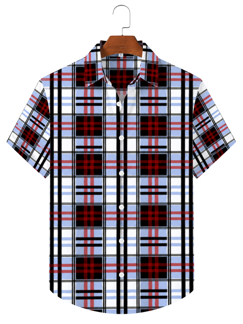 Camisa Tartan Azul y Rojo