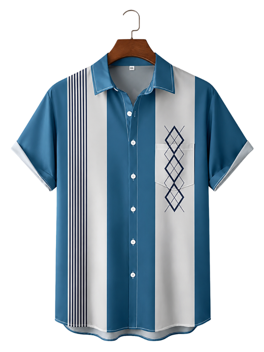 Camisa Caribeña Azul Cian