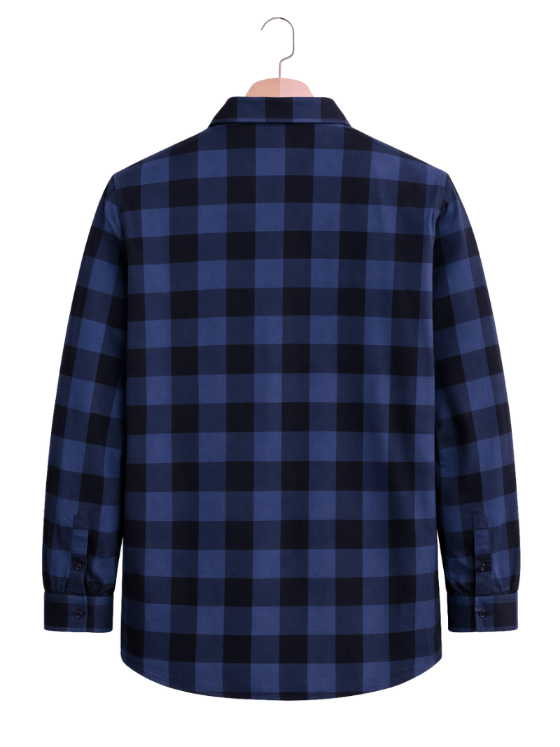 Camisola Cuadros Azul Negro