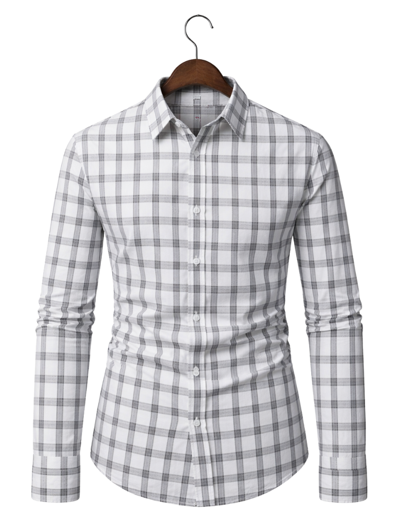 Camisola Cuadros en Gris