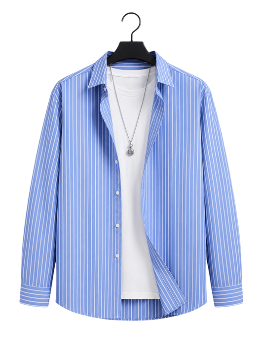Camisola Azul Rayas Blancas