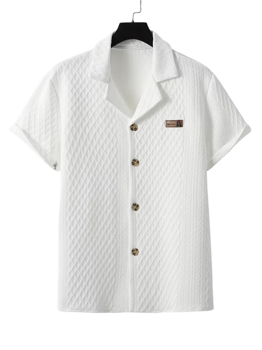 Camisa Jacquard Blanca