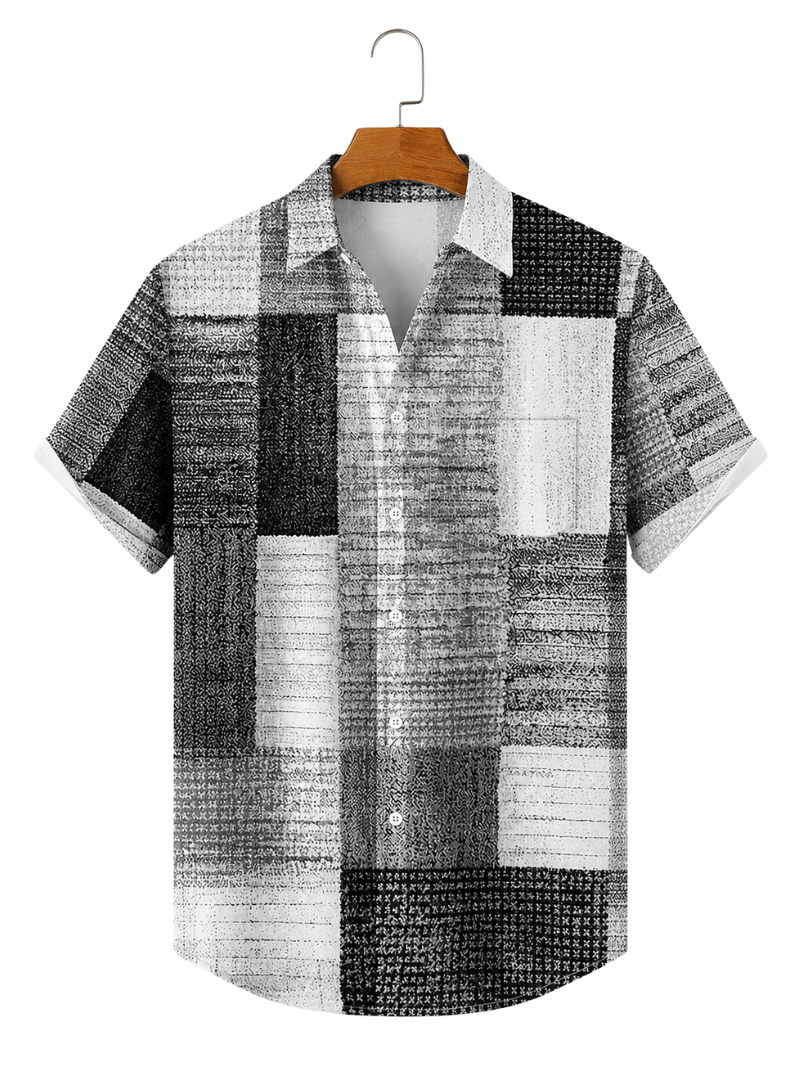 Camisa Cuadros Vintage Gris