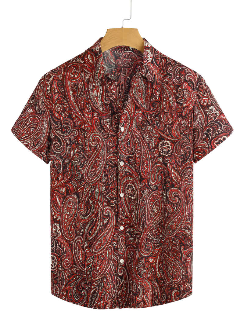 Camisa Paisley Equal Roja