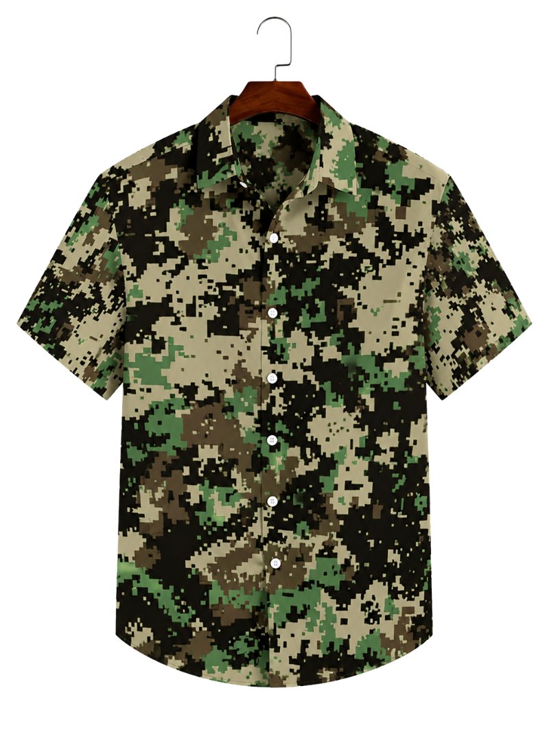 Camisa Verde Camuflajeada
