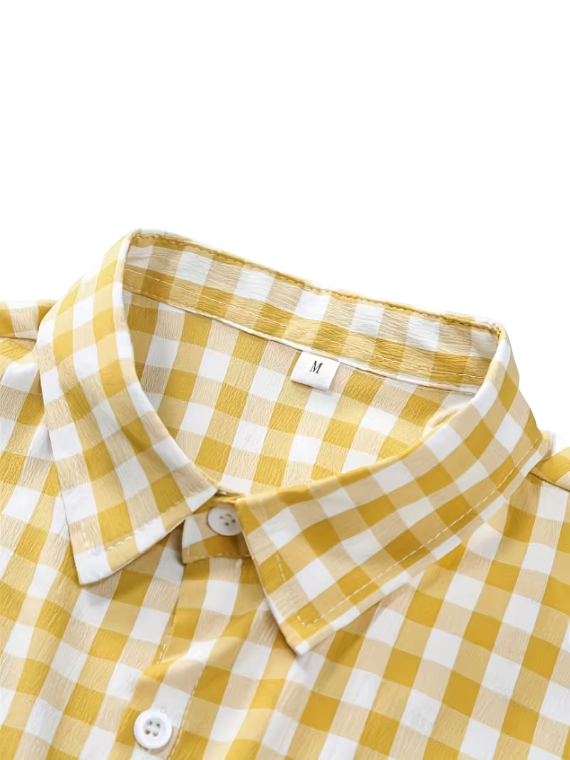 Camisa Cuadrille Amarilla