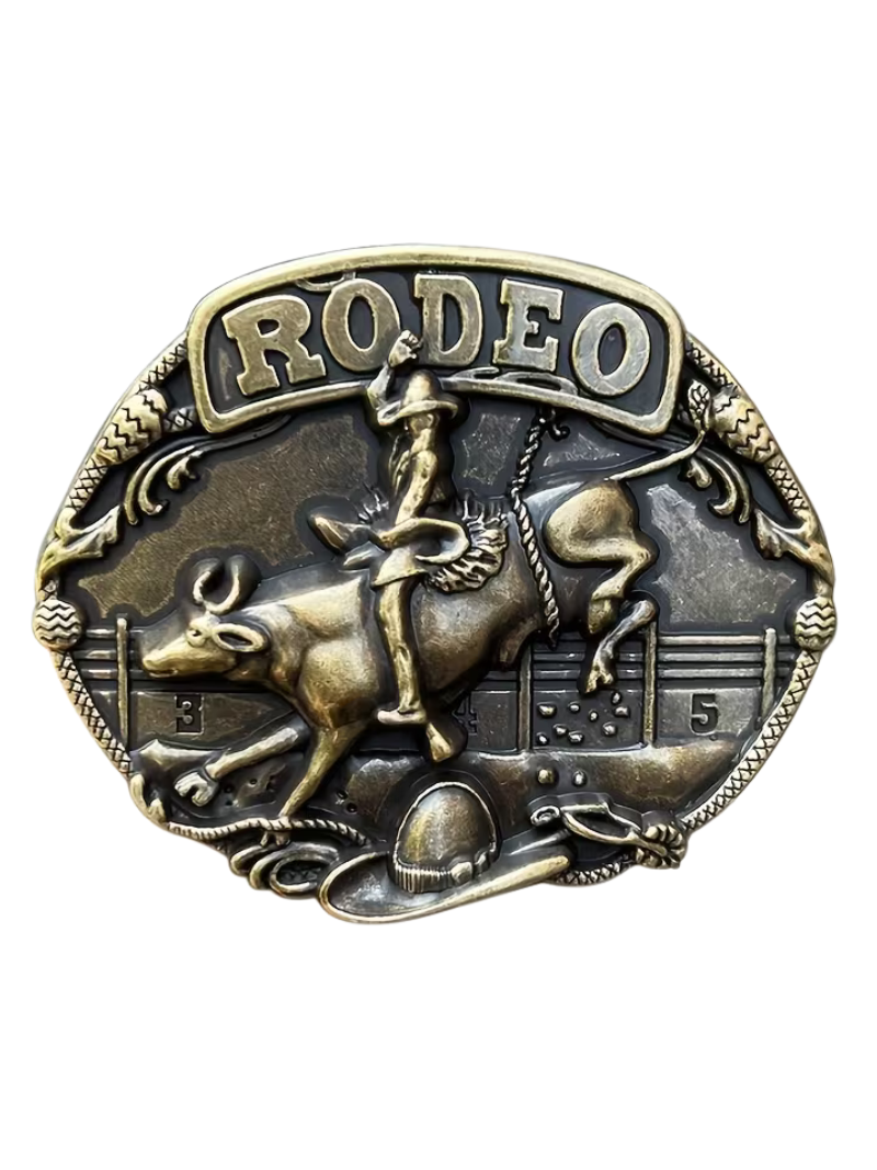 Hebilla Rodeo Dorado