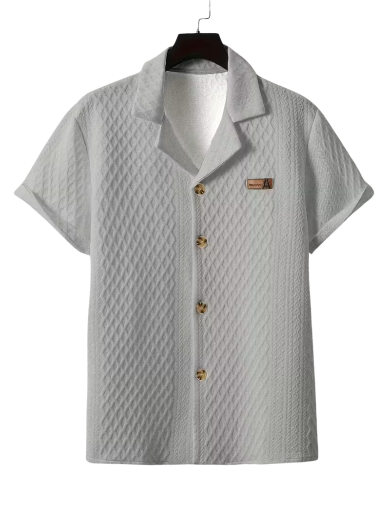 Camisa Jacquard Gris