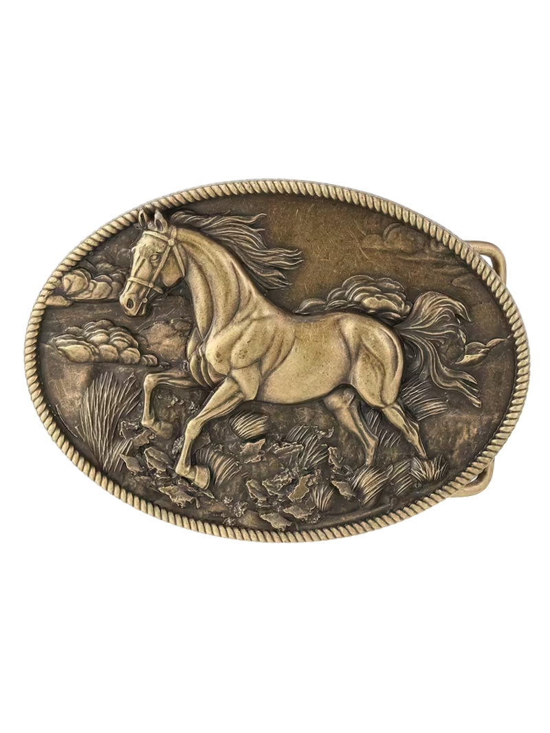 Hebilla Wild Horse Bronce