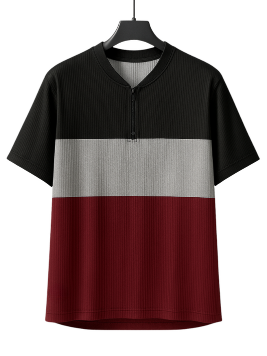 Camiseta Zipper Three