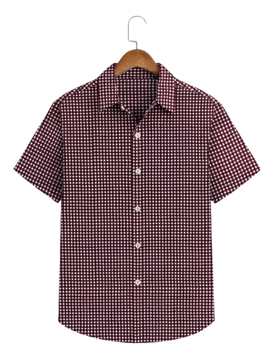 Camisa Purple Grid