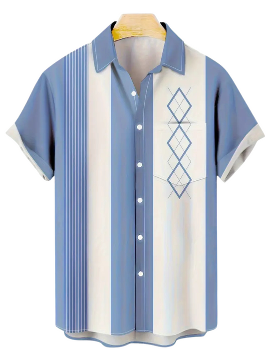 Camisa Caribeña Azul