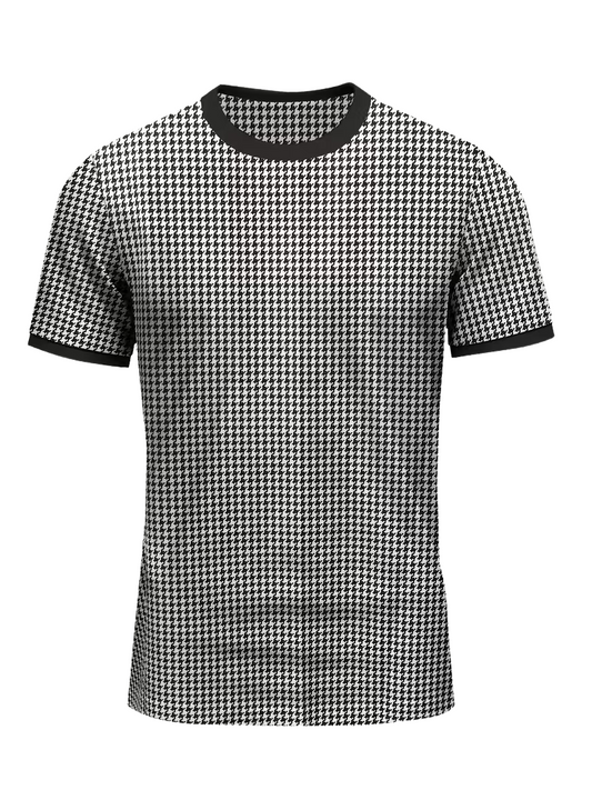 Camiseta Houndstooth Black & White