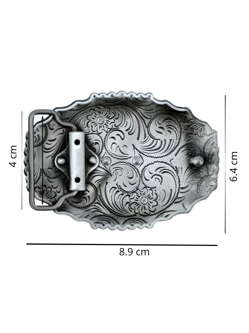 Hebilla Long Horn Silver