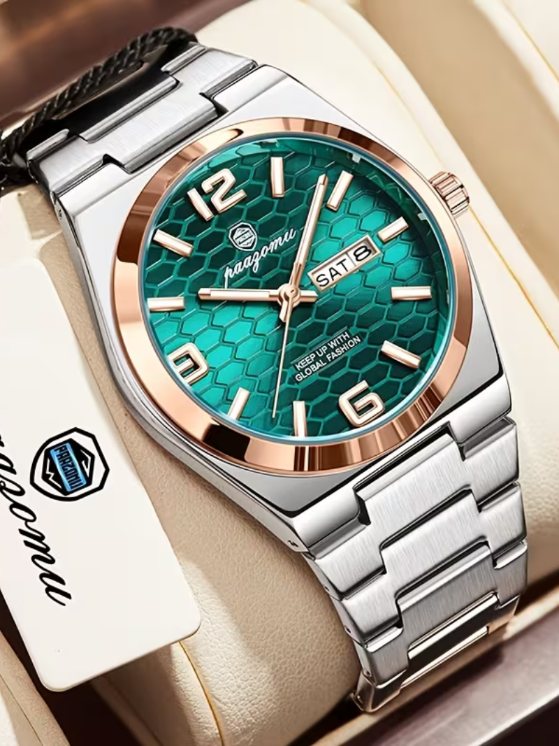 Reloj Paazomu Green Bronce