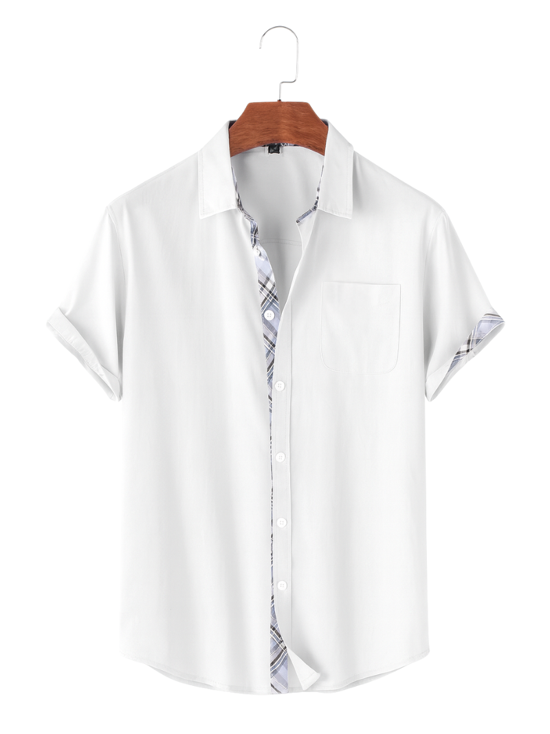 Camisa Blanca Cross Detail