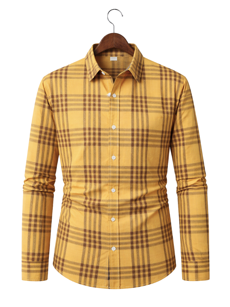 Camisola Cuadros en Bronce