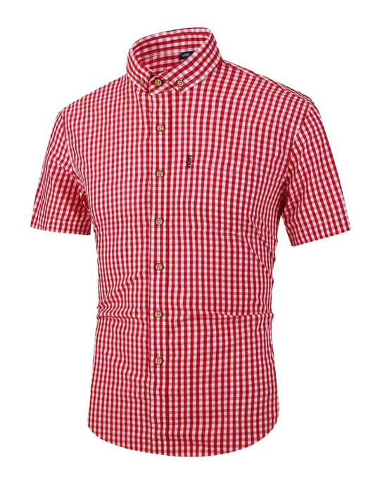 Camisa Gingham Roja
