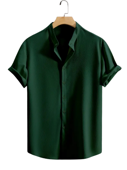 Camisa Crepé Verde
