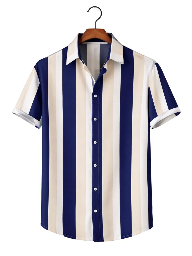 Camisa Riviera Azul Beige