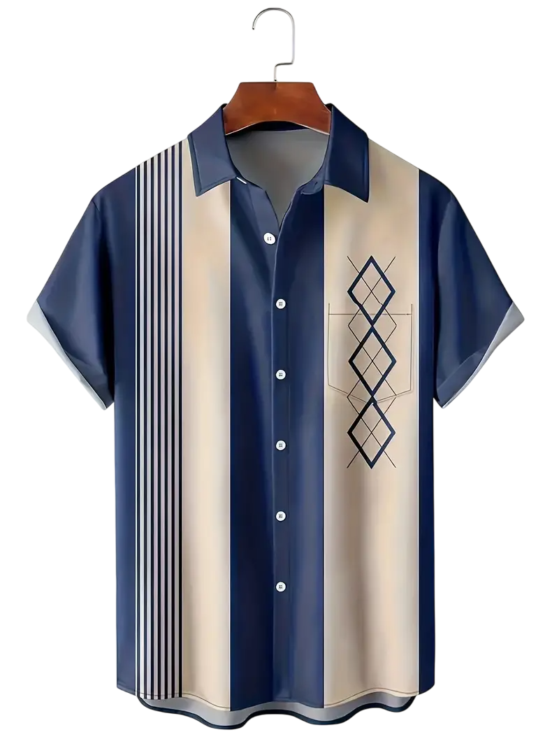 Camisa Derby Azul