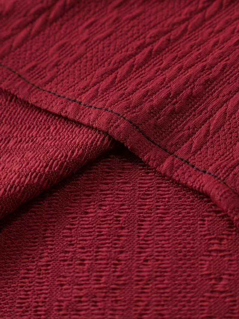 Camisa Trenzada Roja
