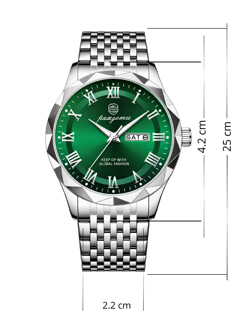 Reloj Paazomu Green Iron