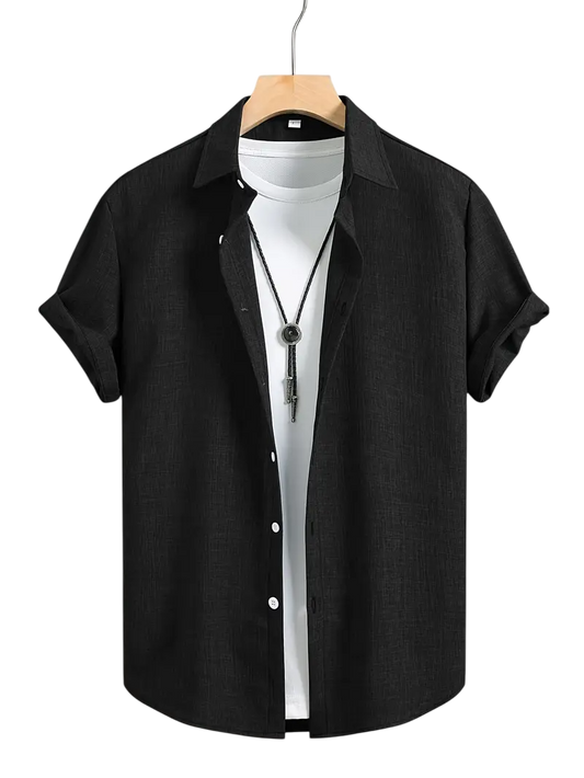 Camisa Cruzada Negra