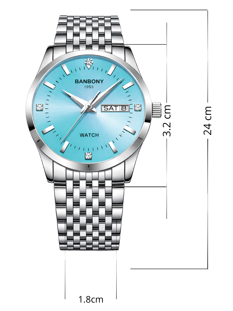 Reloj Banbony Cielo Plateado