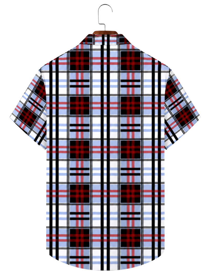 Camisa Tartan Azul y Rojo