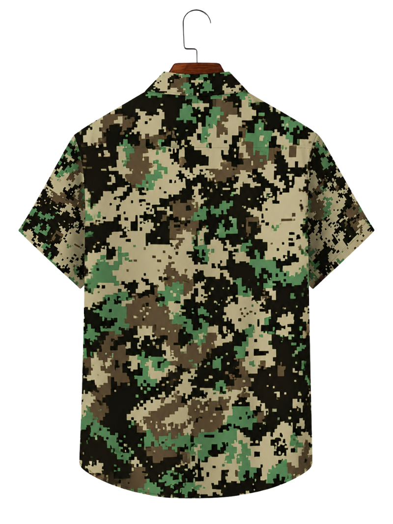 Camisa Verde Camuflajeada