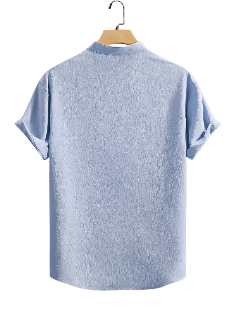 Camisa Crepé Celeste