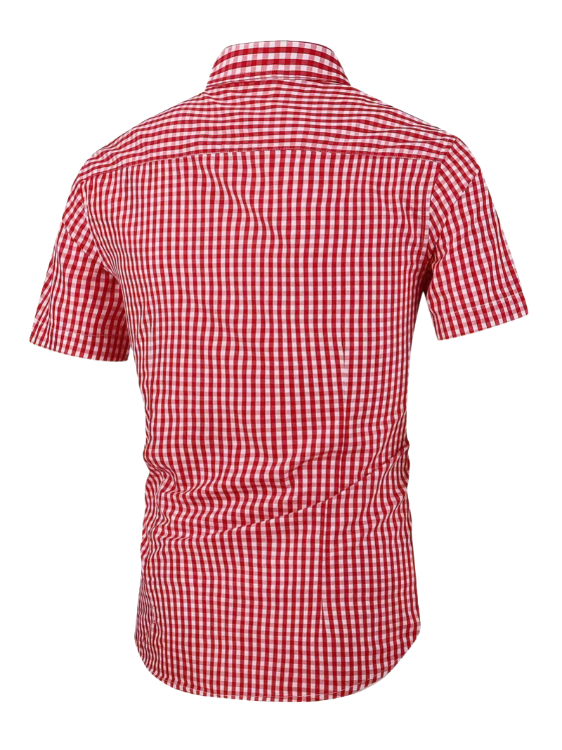 Camisa Gingham Roja