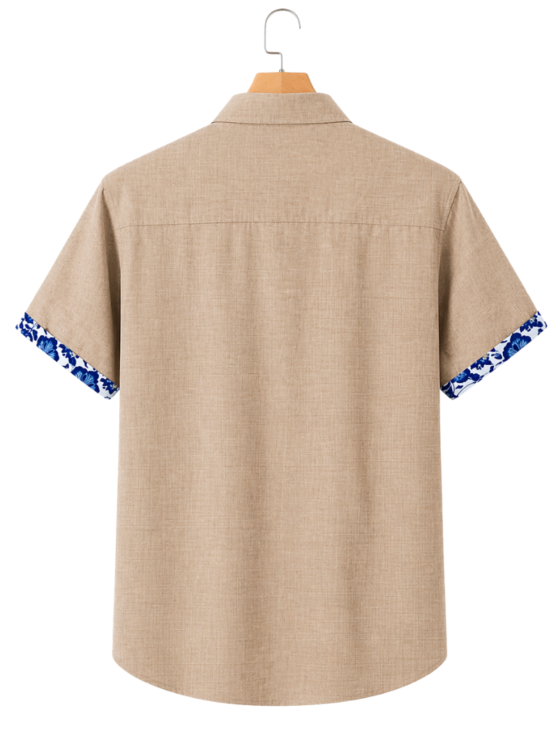 Camisa Flower Detail Beige