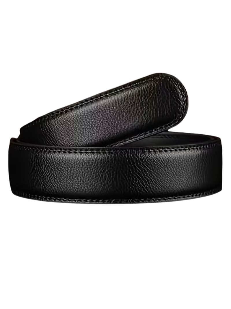 Cinturón Sin Hebilla Negro 3.5 cm